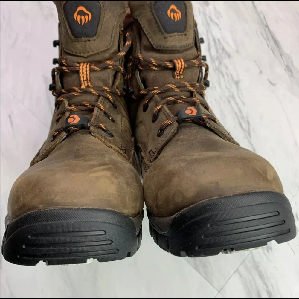 Wolverine EPX 3M Insulated Waterproof leather boots mens 7 EW Extra wide Vibram